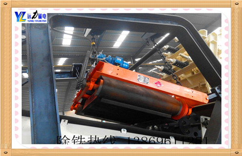 礦山磚廠(chǎng)鋼筋建筑垃圾永磁除鐵器自動(dòng)卸鐵