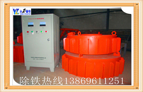 電磁除鐵器，盤(pán)式電磁除鐵器，北京盤(pán)式電磁除鐵器_工作原理_北京盤(pán)式電磁除鐵器使用特點(diǎn)_選型_價(jià)格